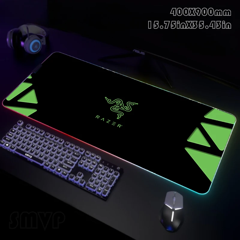 

Razer RGB Mouse Pad Gaming Mousepads LED Mouse Mat Keyboard Mat Anti-slip Best Choice Mousepad XXL Luminous Desk Rug