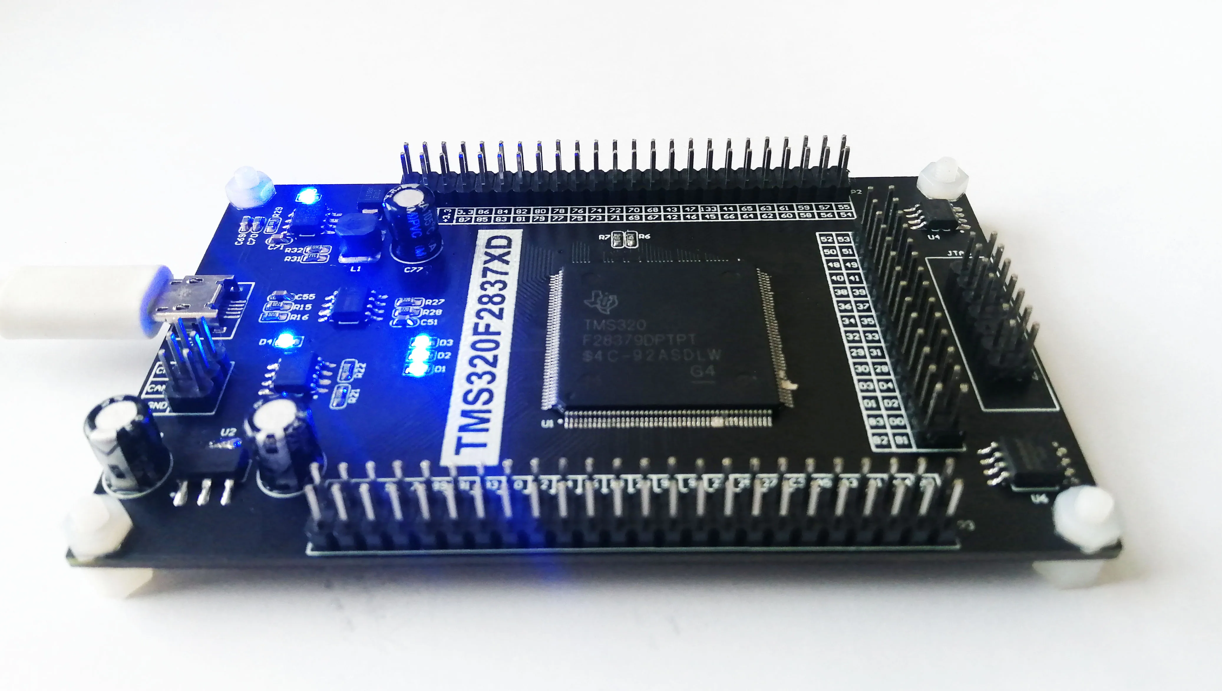 TMS320F28377DPTPS 1 2-контактная двухъядерная плата разработки DSP SCI IIC SPI CAN Communication |