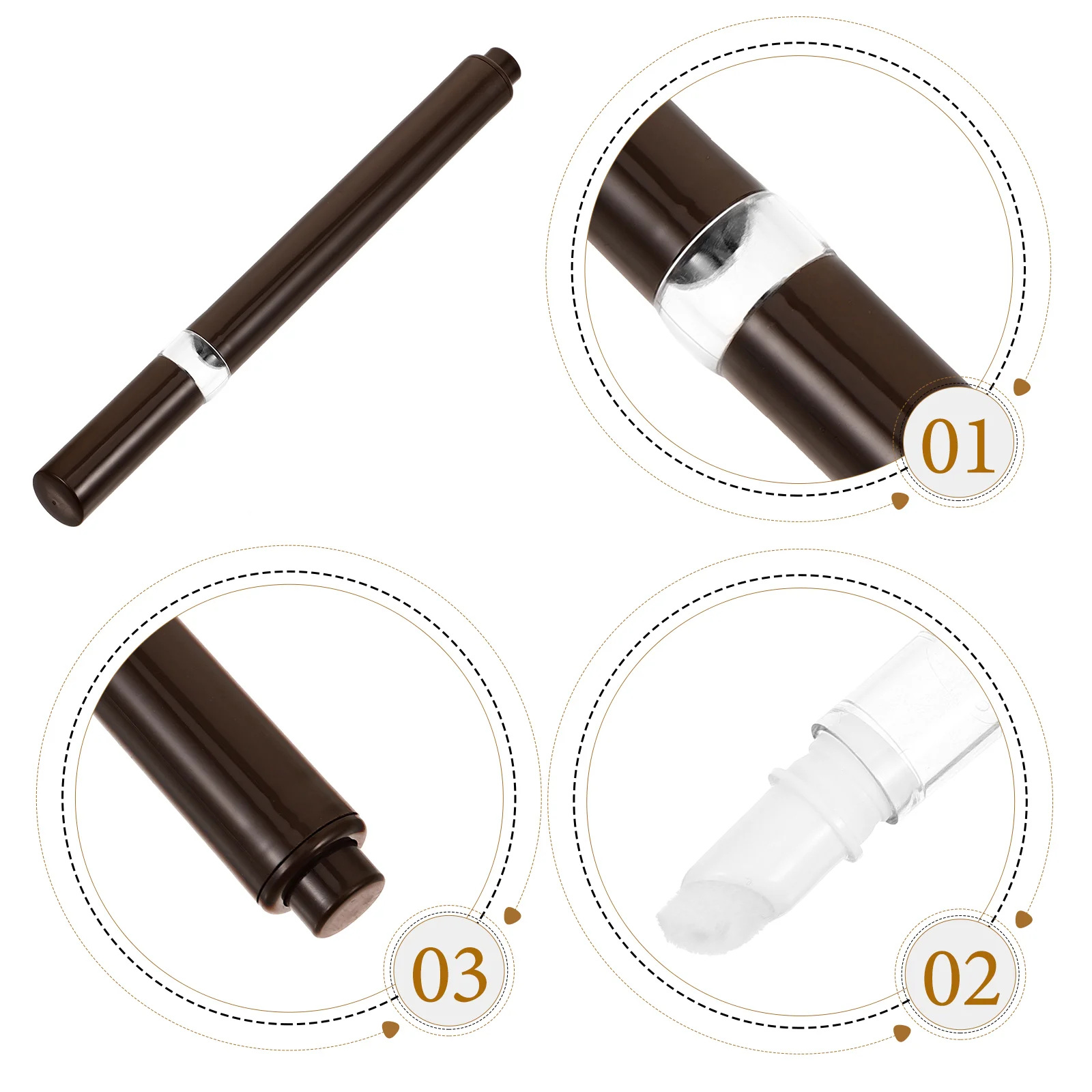 Блеск для губ пустые масляные ручки кутикулы флакон лака с кистью волос