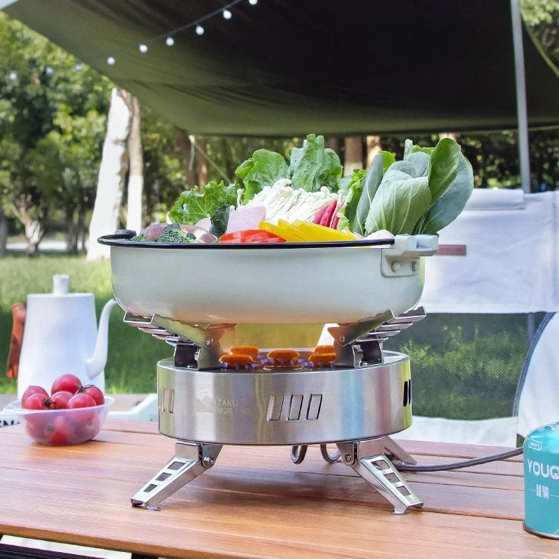 Туристическая газовая плита очень большая Портативная Складная для пикника с