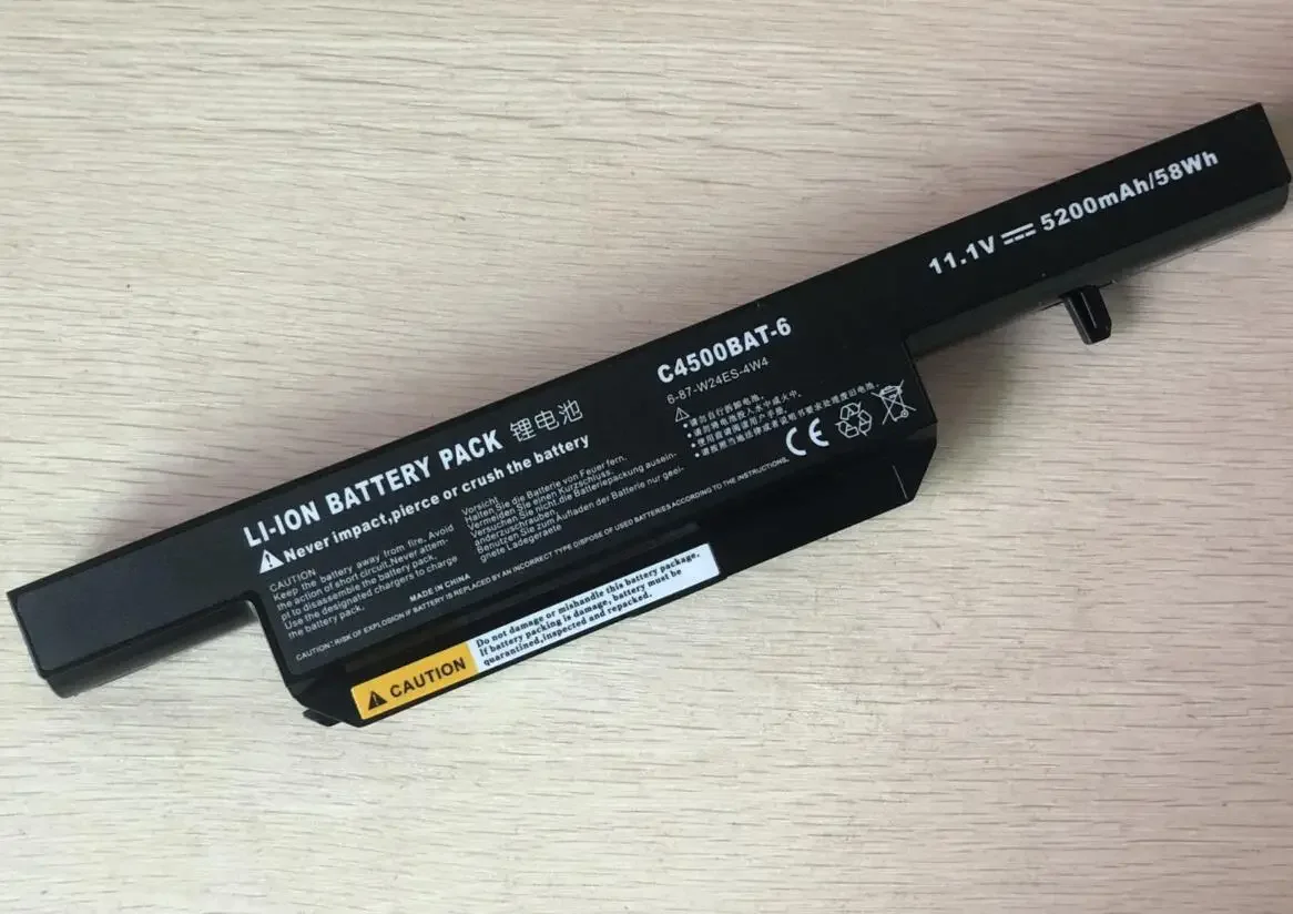 Аккумулятор для ноутбука Clevo C4500BAT-6 C4500BAT 6 C4500BAT6 B4100M B4105 B5100M B5130M B7110 C4500 C4100 C4500Q C5500Q