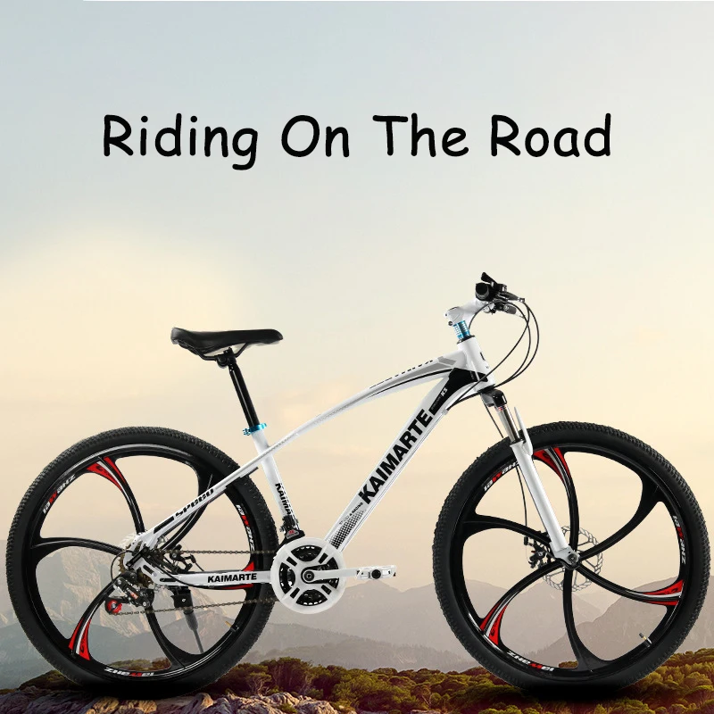 Купи Cycling City Adult Mountain Bike Riding Shock-absorbing Variable Speed Bike 24/26Inch Double Disc Brake Mountain Bike Trail Bike за 6,041 рублей в магазине AliExpress