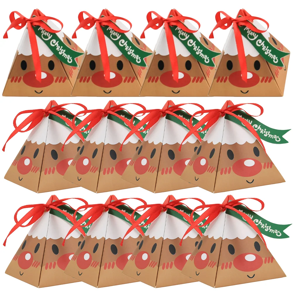 

Boxes Christmas Treat Partycandy Gift Container Box Favors Goodies Paper Cookie Favor Containers Kraft Bakerysupplies Ornament