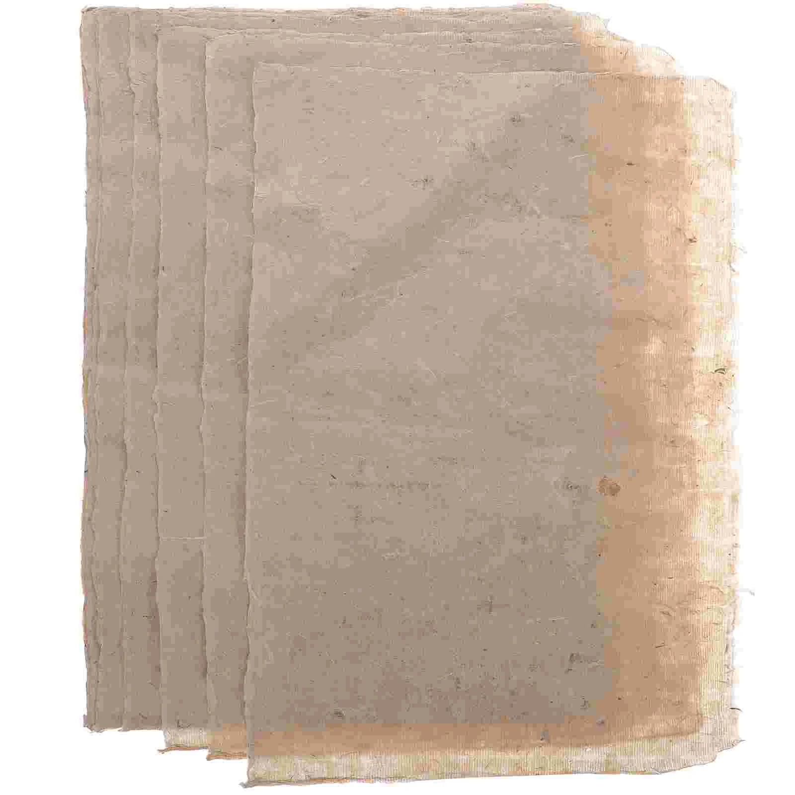 

Recycled Cotton Papers Xuan Paper Vintage Rice Paper Watercolor Kids Practicing Calligraphy Accessory Chinese