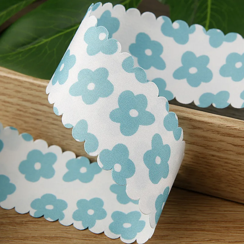 Kewgarden 1 &quot1 5&quot 25 мм 38 Цветочные волнистые края ленты DIY бантик для волос