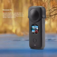 silicone lens protective cover for insta360 one x2 panorama camera anti drop anti scratch wear resistant protection case