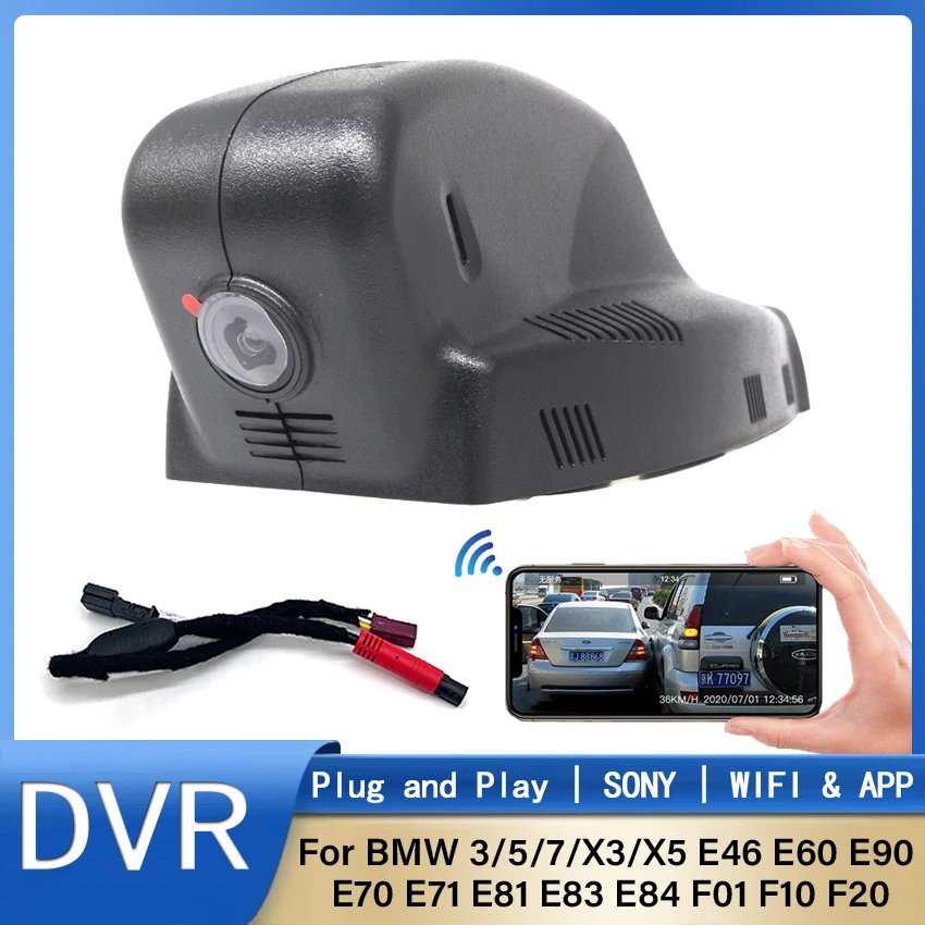 

Easy Installation Car DVR Dash Cam Camera Video Recorder 170°FOV For BMW 3/5/7/X3/X5 E46 E60 E90 E70 E71 E81 E83 E84 F01 F10 F20