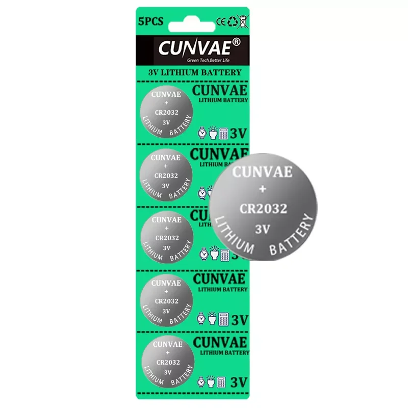 

5 шт., Литиевые Батарейки 3 в, 2032