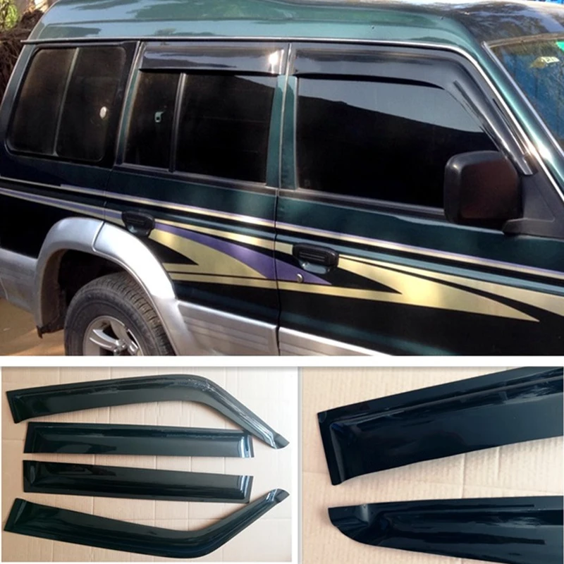 

Car Wind Shields Sun Rain Guards Side Window Visor For Mitsubishi Montero Pajero V73 V75 V93 V97 Modification Accessories