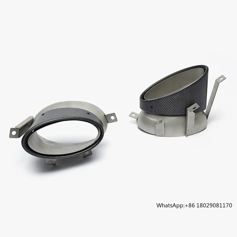 1 пара насадок на выхлопную трубу для Audi R8 V10 2007-2012 выхлопная система из