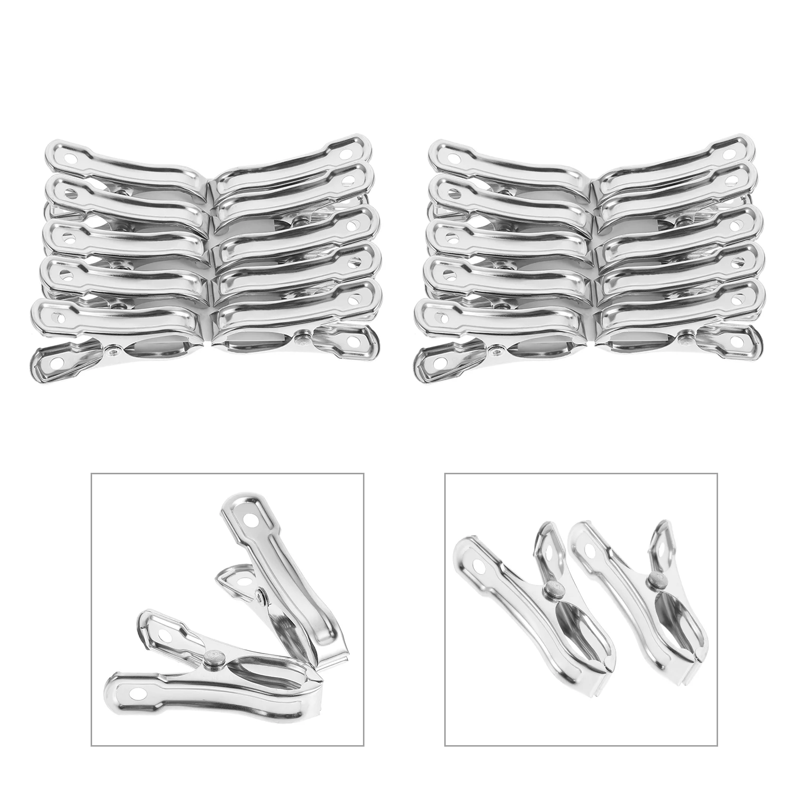 

40 шт., металлические зажимы для одежды, из нержавеющей стали