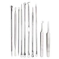 black dot pimple blackhead remover tool needles for squeezing acne tools spoon for face cleaning comedone extractor pore cleaner