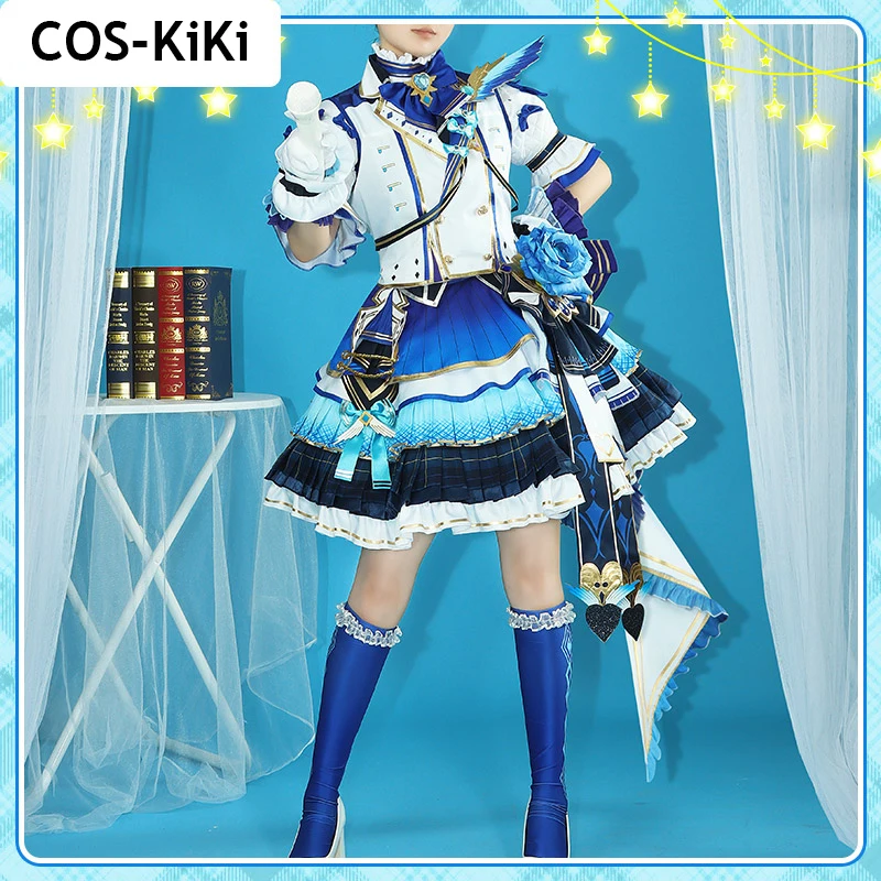 

Костюм для косплея COS-KiKi аниме Vtuber Nijisanji Aiba Uiha, новая одежда, костюм для костюмированной вечеринки на Хэллоуин