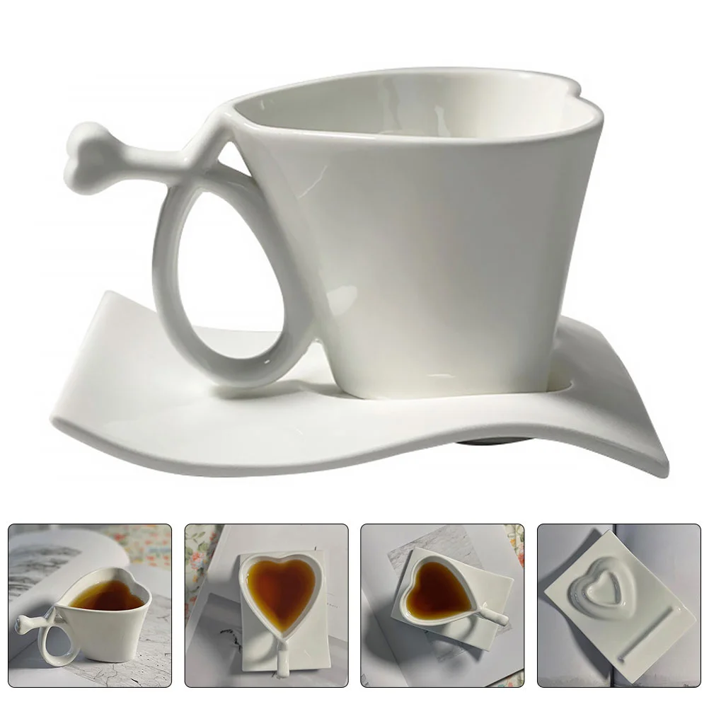

1 Set of Coffee Cup Saucer Set Ceramic Cup Coffee Cup Water Drinking Cup