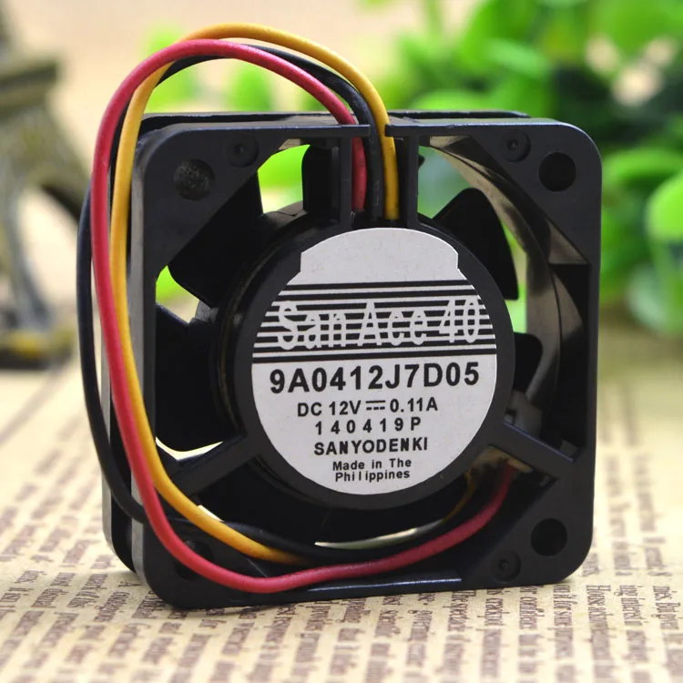 940412J7D05 4010 DC 12V 0.11A 4 CM 3 провода Охлаждающий вентилятор