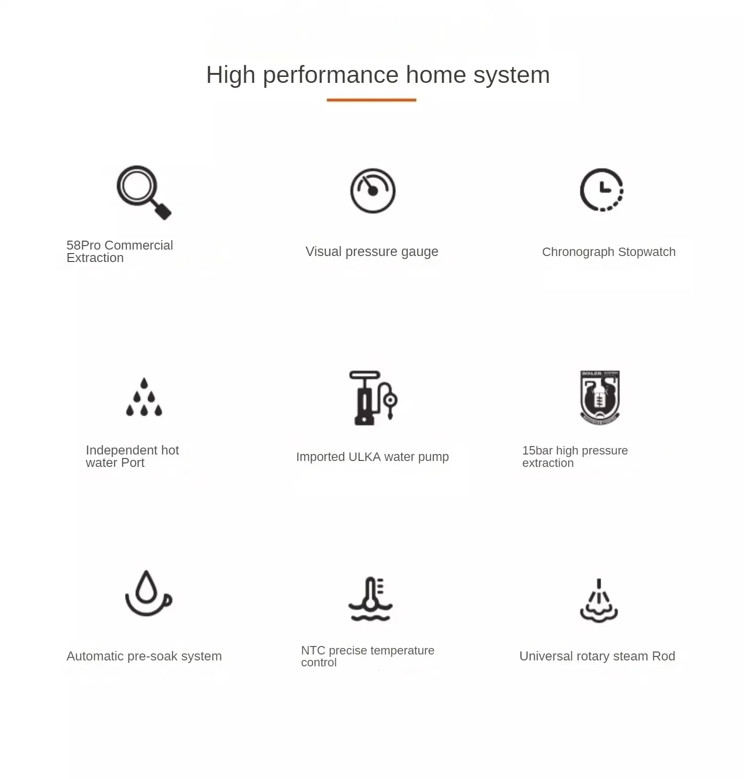 WUXEY Gemilai CRM3609 полуавтоматическая кофемашина