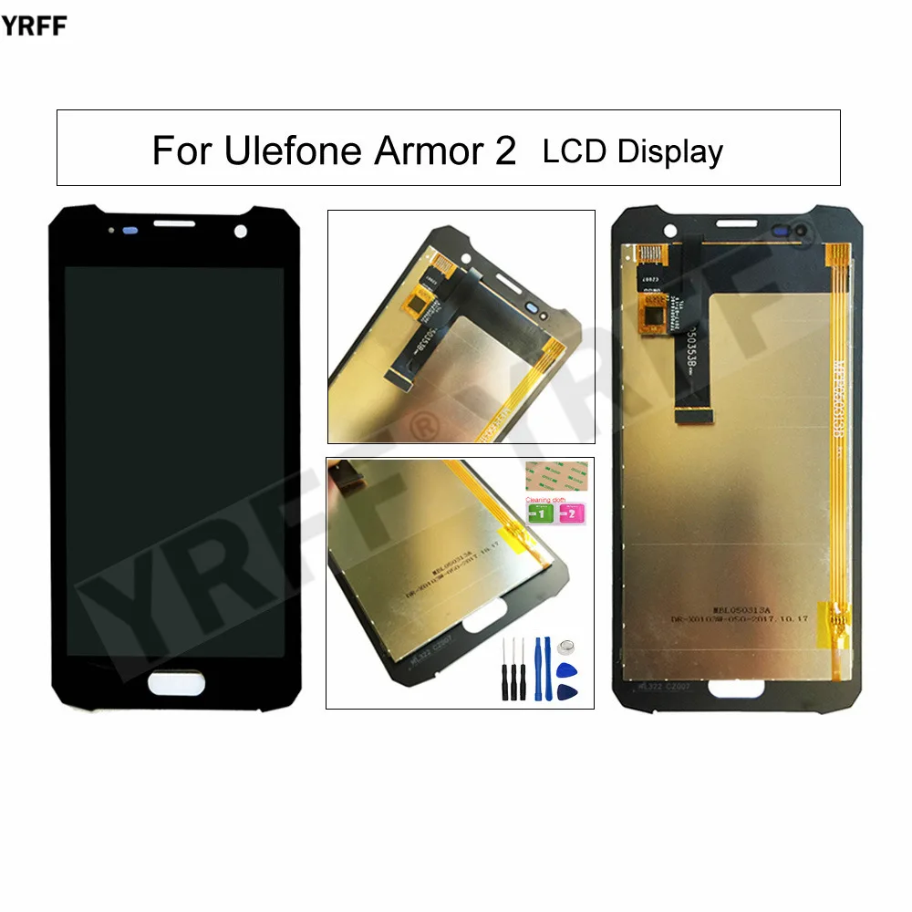 

New Mobile LCD Screens For Ulefone Armor 2 LCD Display Touch Screen Digitizer Glass Panel Sensor Assembly Phone Repair Sets