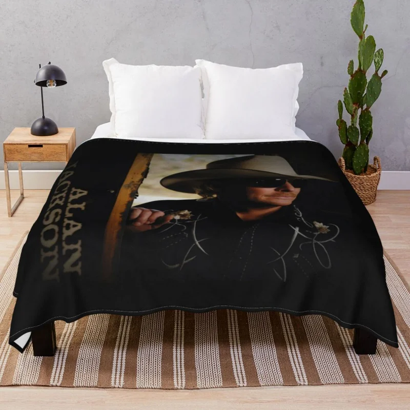 

ALAN JACKSON Blankets Flannel Summer Multi-function Throw Blanket for Bed Sofa Travel Cinema