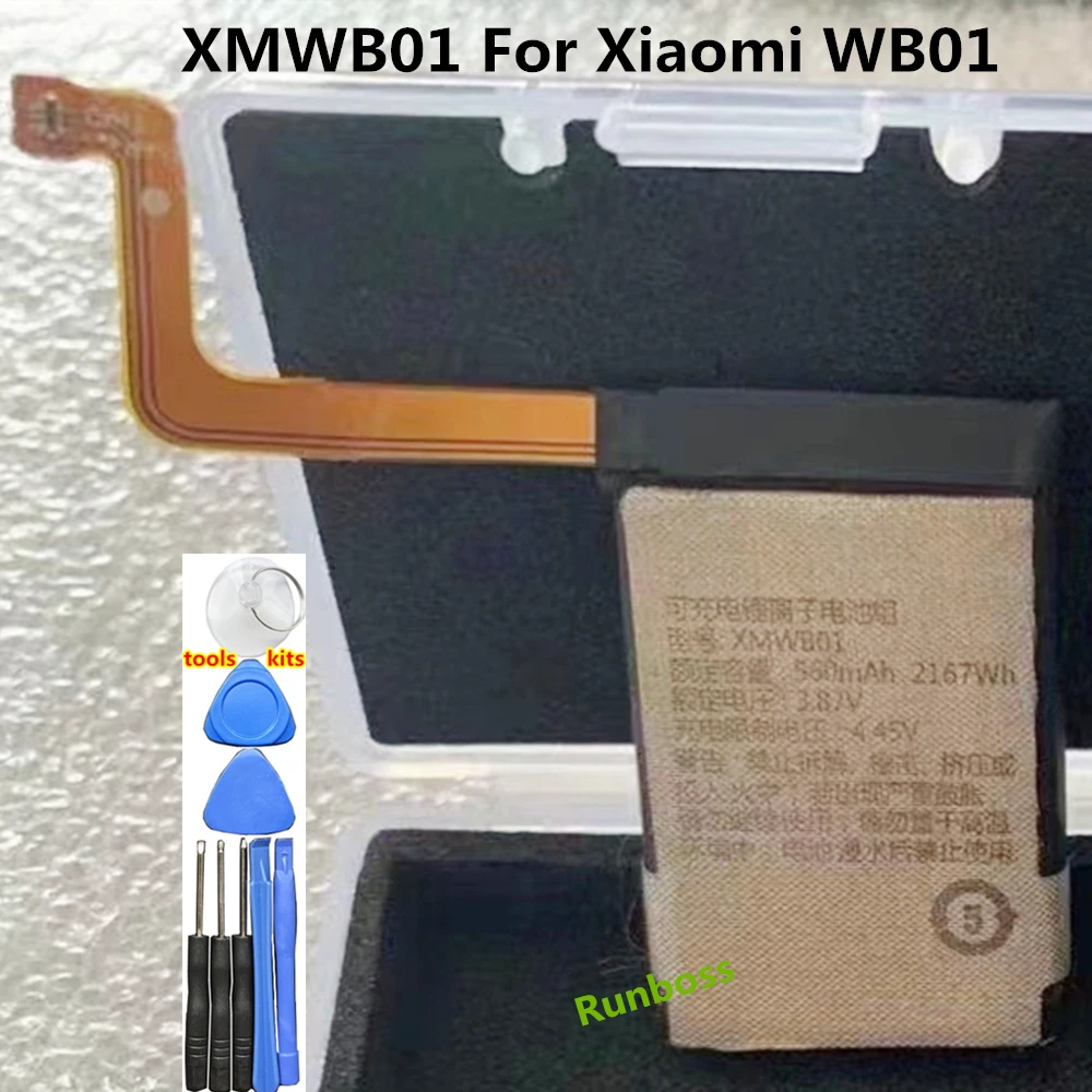 

High Quality 560mAh XMW801 XMWB01 Battery For Xiaomi WB01 Smart Watch Batteria