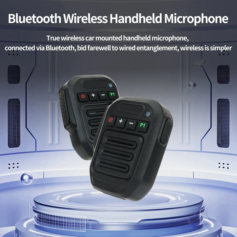 Беспроводной Bluetooth-микрофон ручной динамик микрофон Type-C для Baofeng UV-5R 5RH Quansheng UV-K5 K6