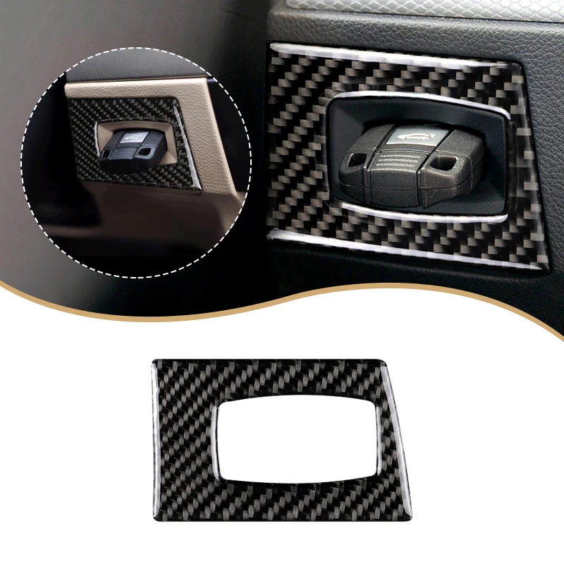 Чехол с отверстием для ключа зажигания из углеродного волокна BMW E90 E92 E93 3 серии