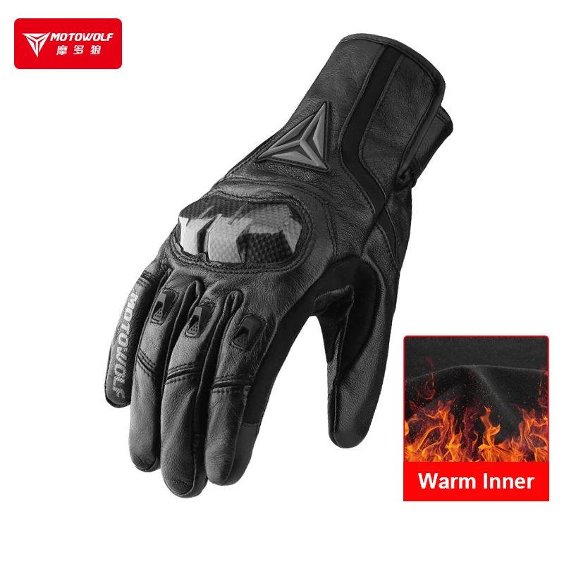 

Зимние мотоциклетные перчатки мужские теплые кожаные перчатки мотоцикл Guantes Luvas мотокросс сенсорный экран ветрозащитные непромокаемые углеродное волокно