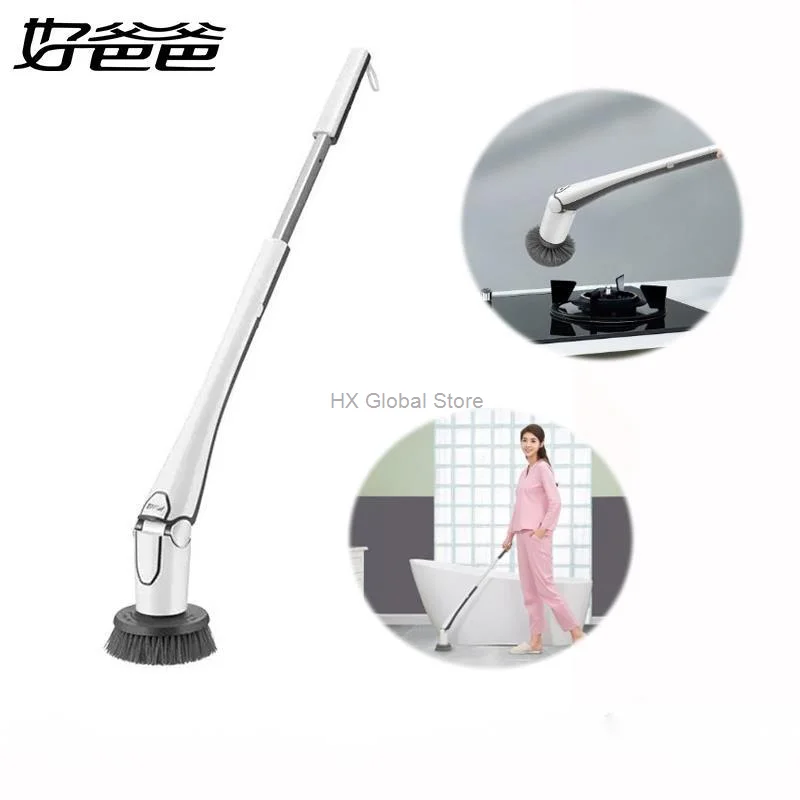 

Youpin Cleaning Machine Multifunctional Wireless Handheld Cleaner IPX7 Waterproof with 3 Brushes for Home Kitchen