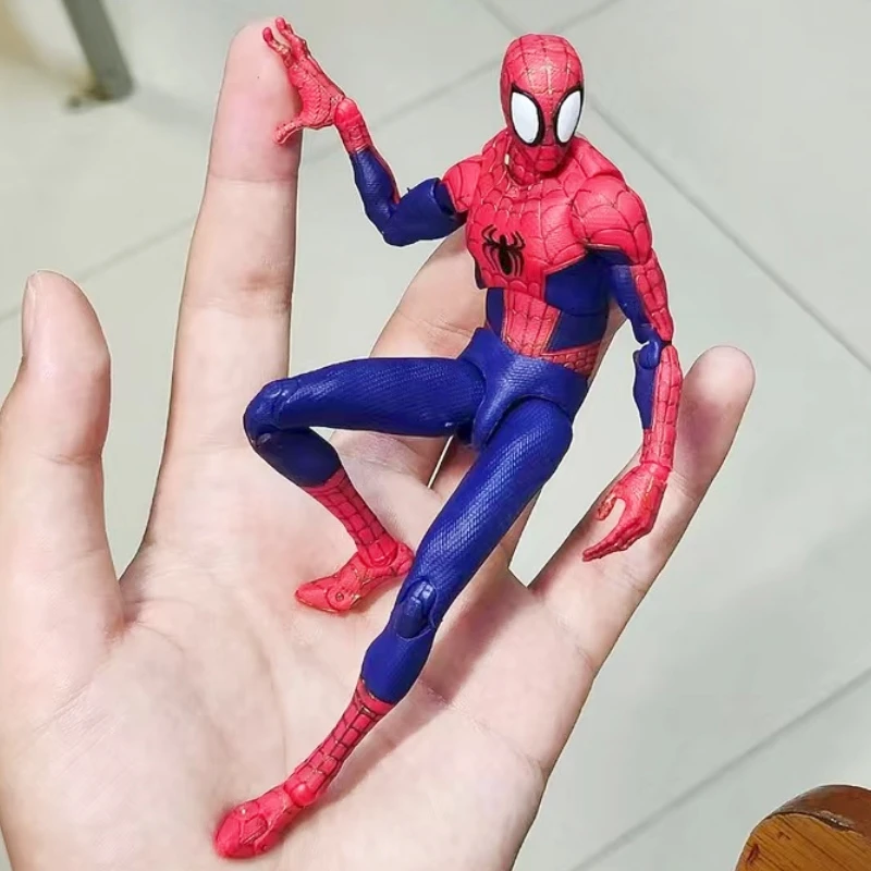 

Spiderman Into The Spider-verse Action Sv Peter B. Parker Sentinel Miles Spider Man Action Figures Model Joint Movable Toys Doll