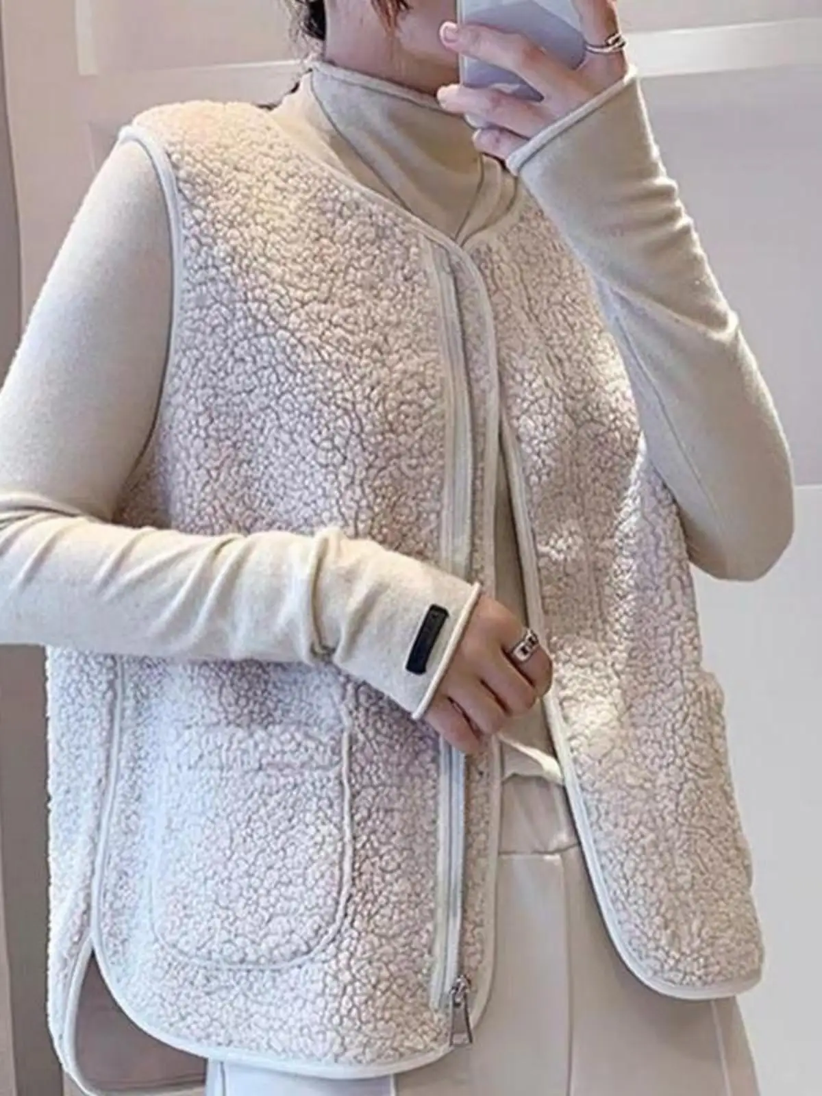 Imitation Lamb Wool Vest Women 2024 Autumn and Winter New Korean Sle Thin Versatile Outer Wear Plush