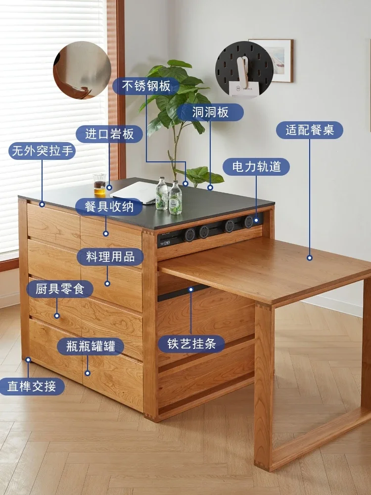 Деревянный обеденный стол Kaysen из цельной вишневой древесины