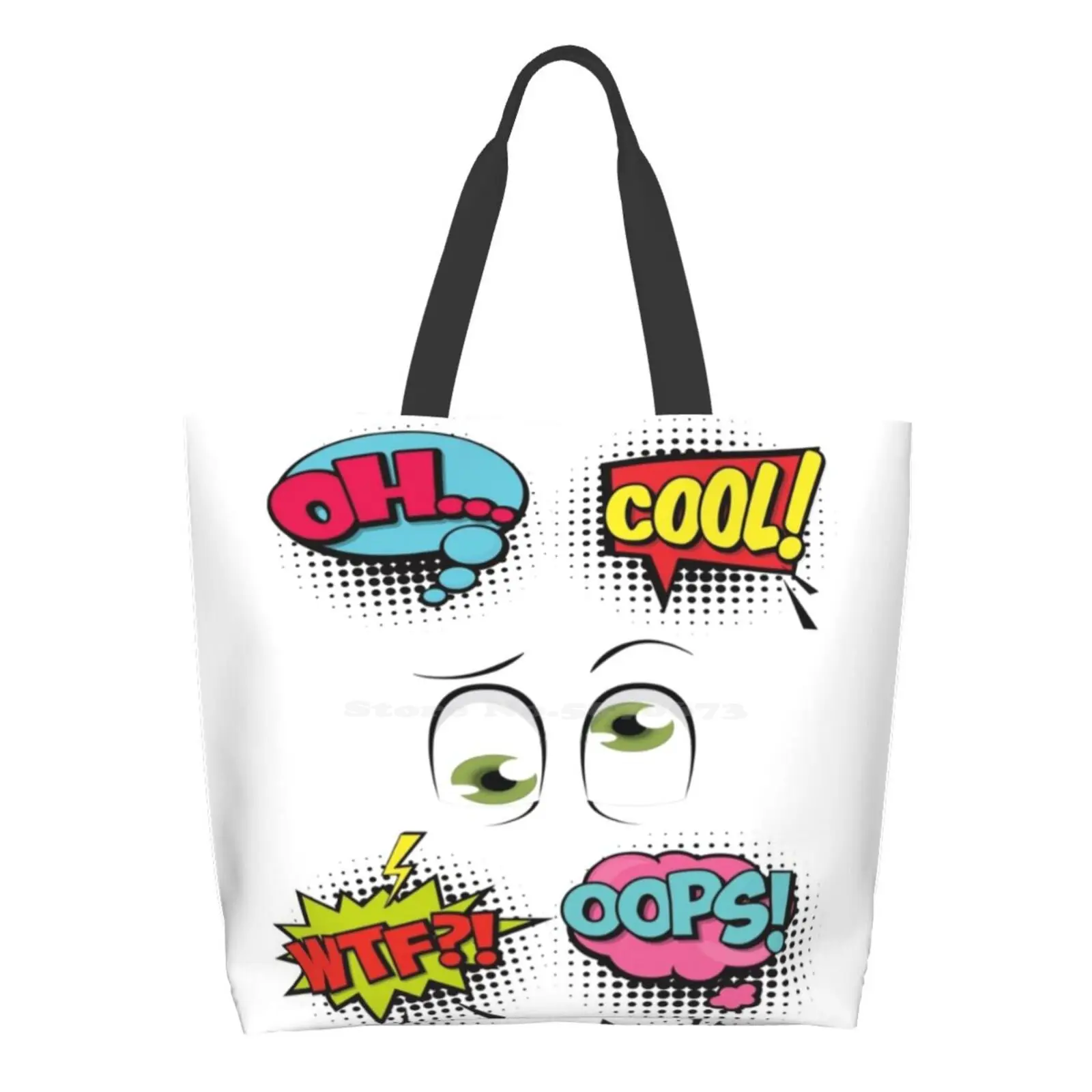 

Cartoon Phrases Reusable Shopping Bag Tote Large Size Cartoon Funny Cartoon Cartoons Cartoon For Kids Kids Cartoon Kids
