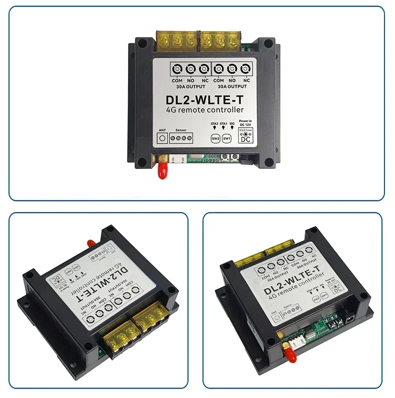 Фото DL2-WLTE-TVC Smart 4G LTE Controller 30A Релейный переключатель большой мощности для набора включения/выключения двигателя SMS WEB APP Управление сигналом сбоя питания Сигнализация №3