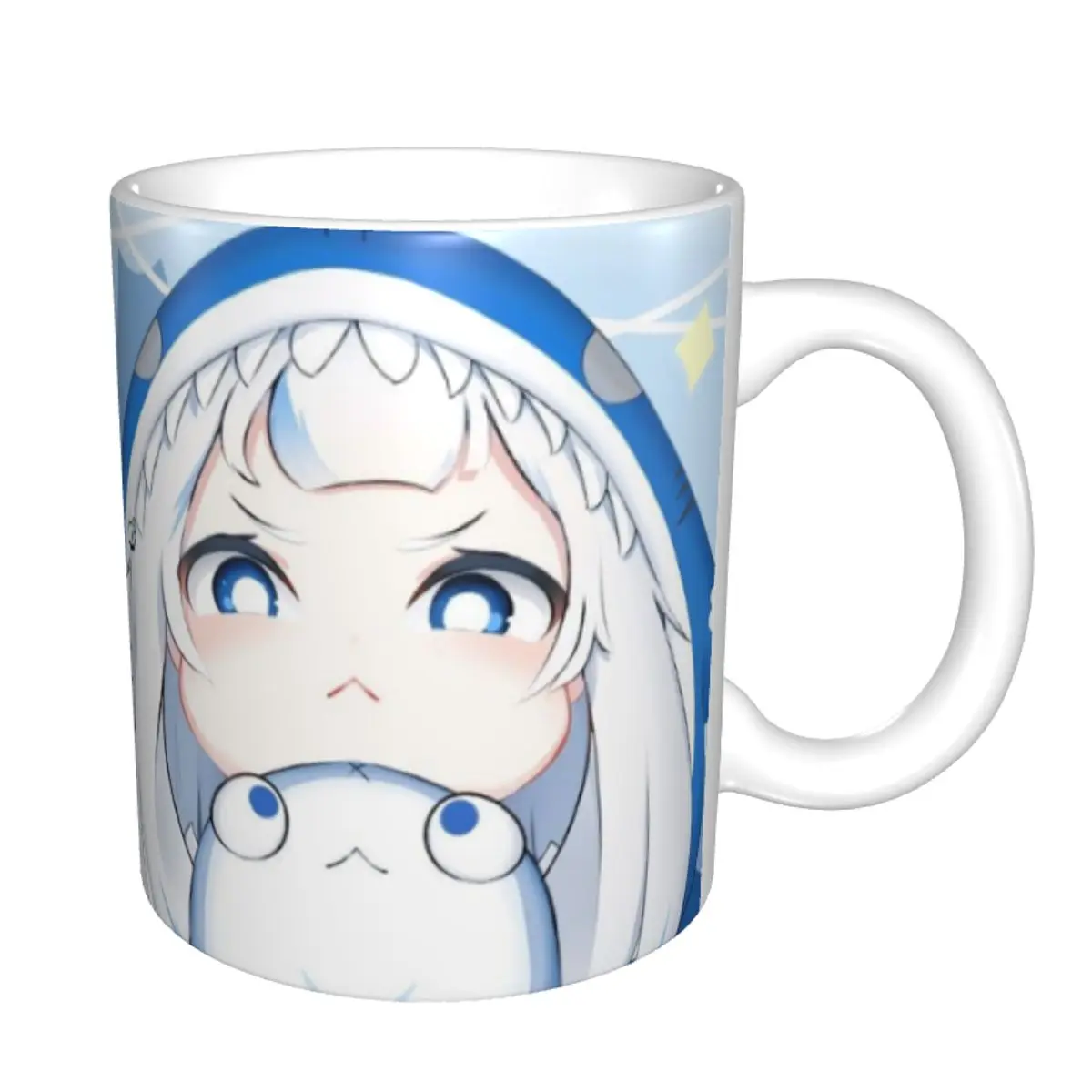 Керамическая кофейная кружка Hololive Gawr Gura милый подарок на день рождения для