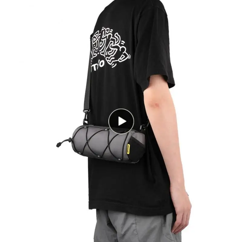 

Portable Bike Front Beam Bag Front Elastic Strap Horizontal Zipper Shoulder Bag Tightening Tether Detachable Shoulder Strap 2.4l