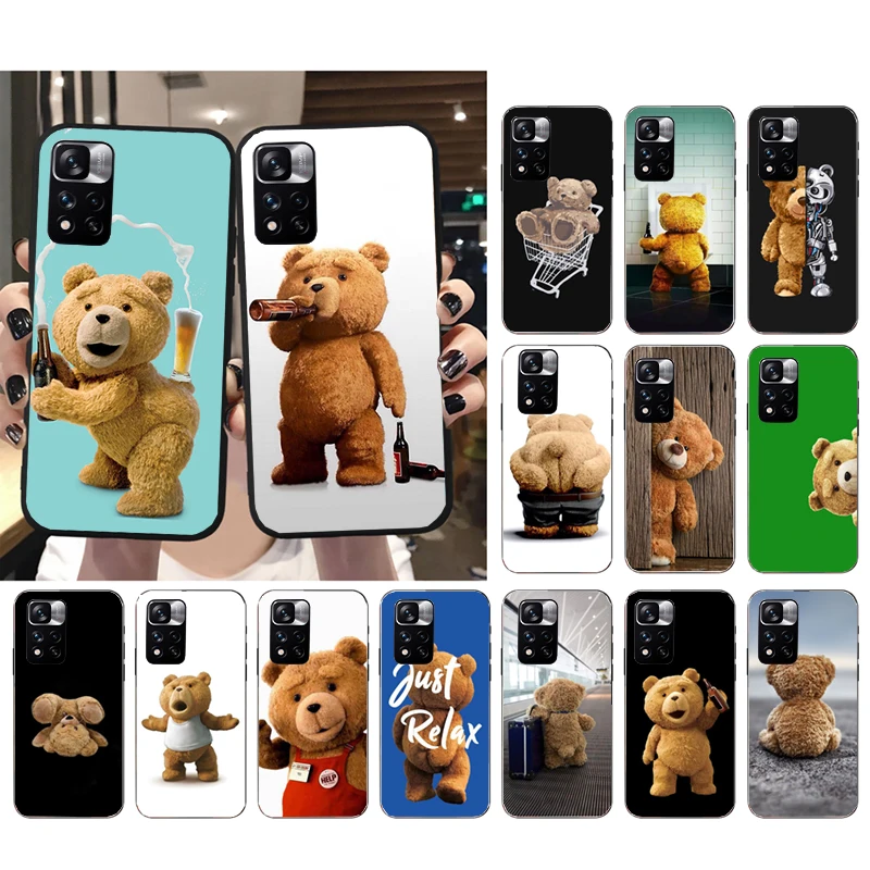 

Bear Beer Phone Case for Xiaomi Redmi Note 12 Pro 11S 11 10 Pro 9Pro Note9 10S Redmi 10 9C 9A Funda