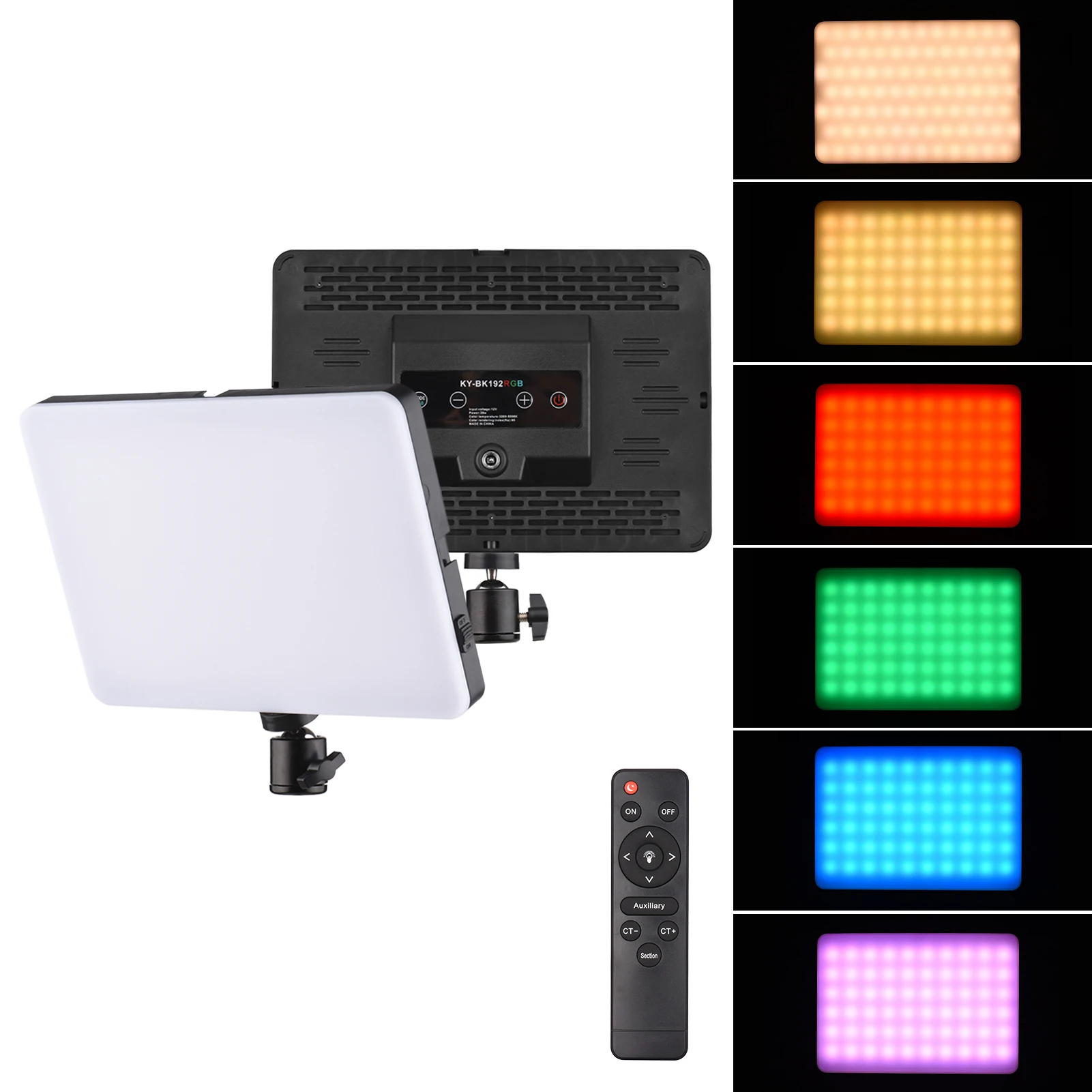 

Осветитель для видеосъемки RGB с C-образным зажимом, 38 Вт, 3200-5500K