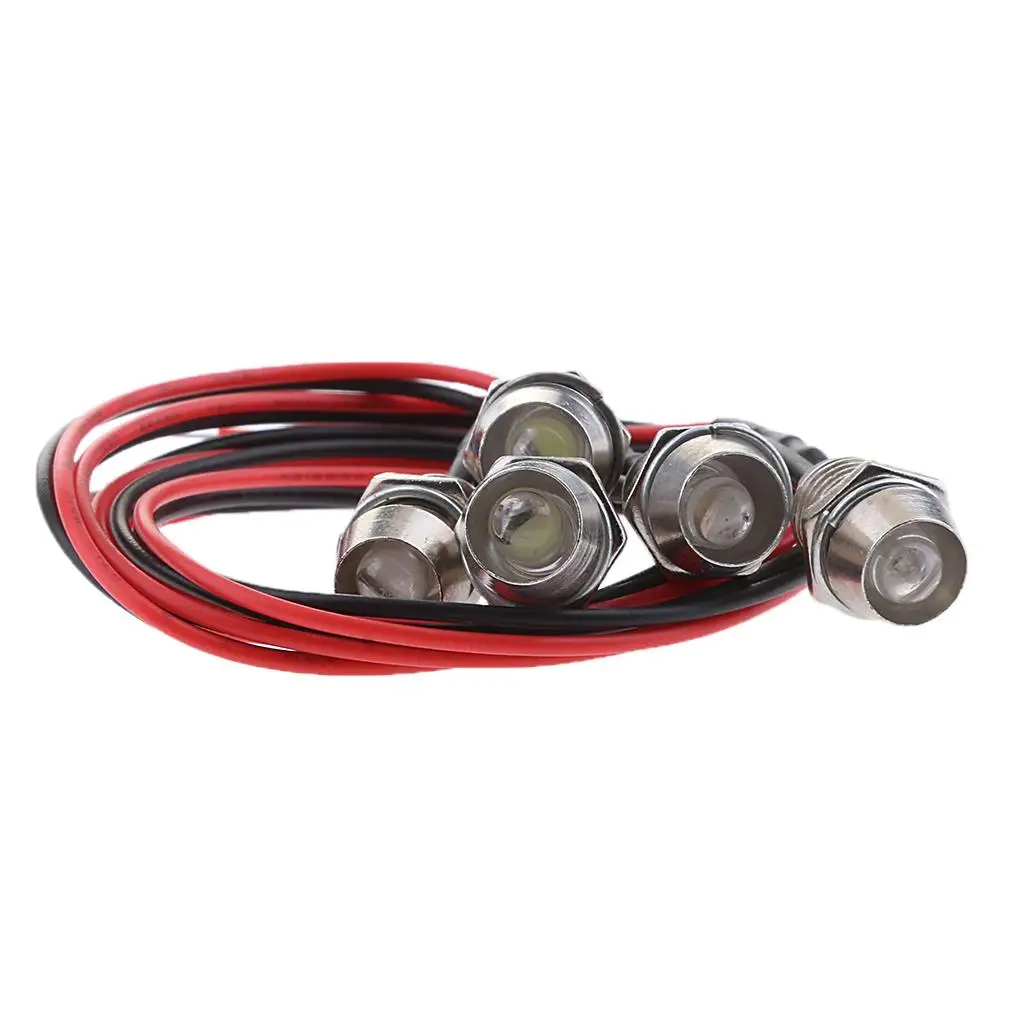 

Pack of 5 12 Indicator Light White Lamp Directional boat