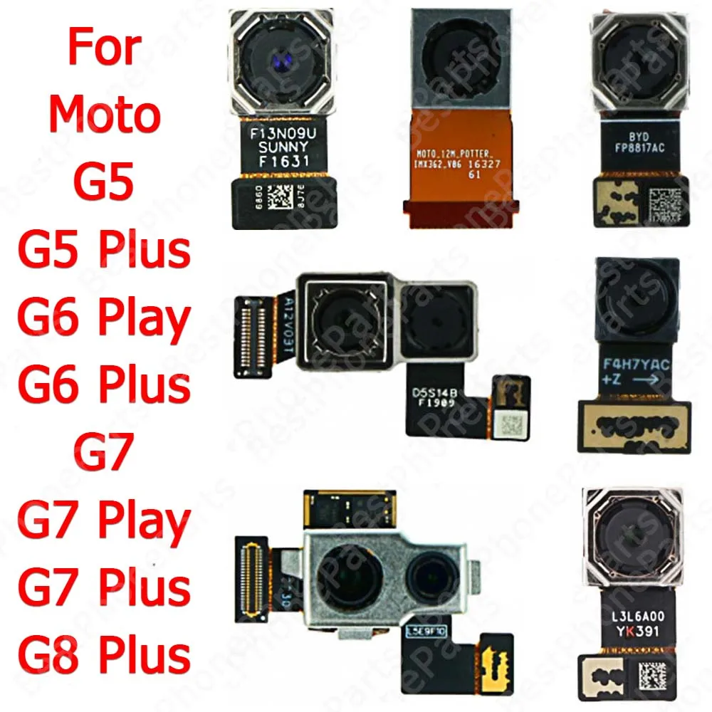 

Camera For Motorola Moto G5 G6 Play G7 G8 Plus Rear Selfie Backside Back View Front Big Camera Module Replacement Spare Parts