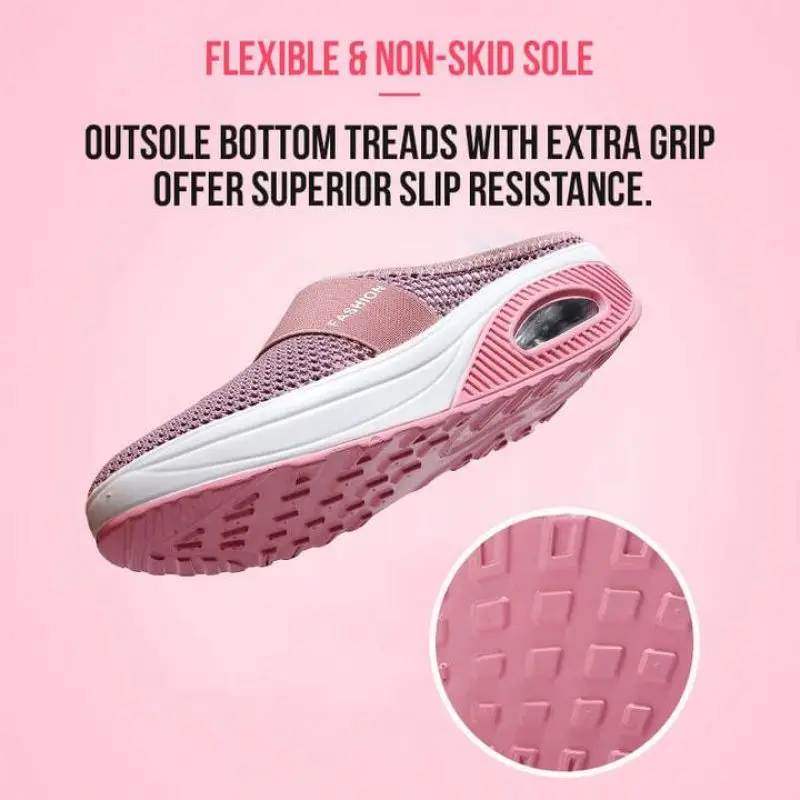New Women Wedge Air Cushion Shoes Casual Increase Sandals Non-slip Platform Sandal For Breathable Mesh Outdoor Walking Slippers
