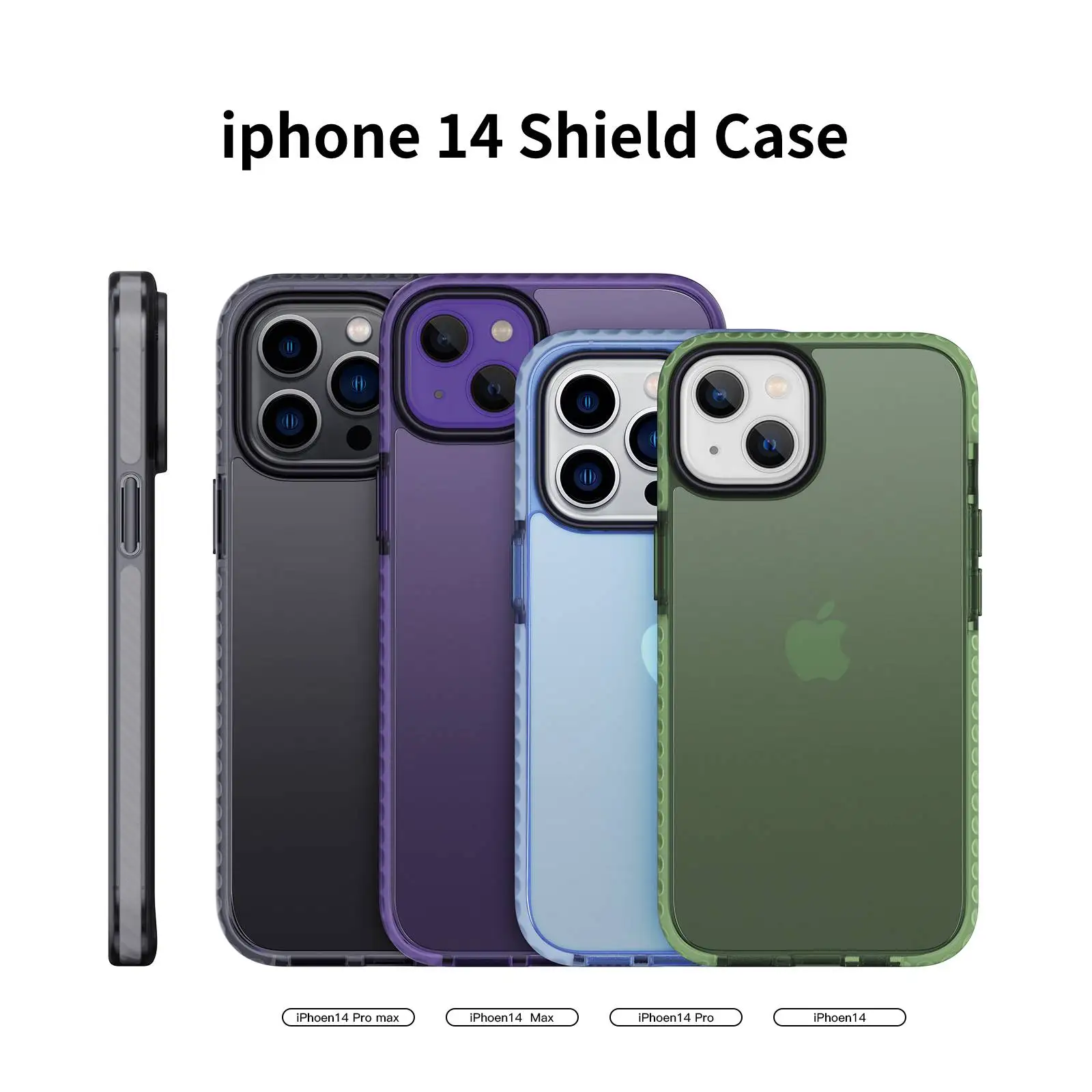 

Official Shockproof Armor Phone Case For iphone 13 13Pro 13Promax 14 Pro Max 14Plus Shield Mobile Cover Full Protector