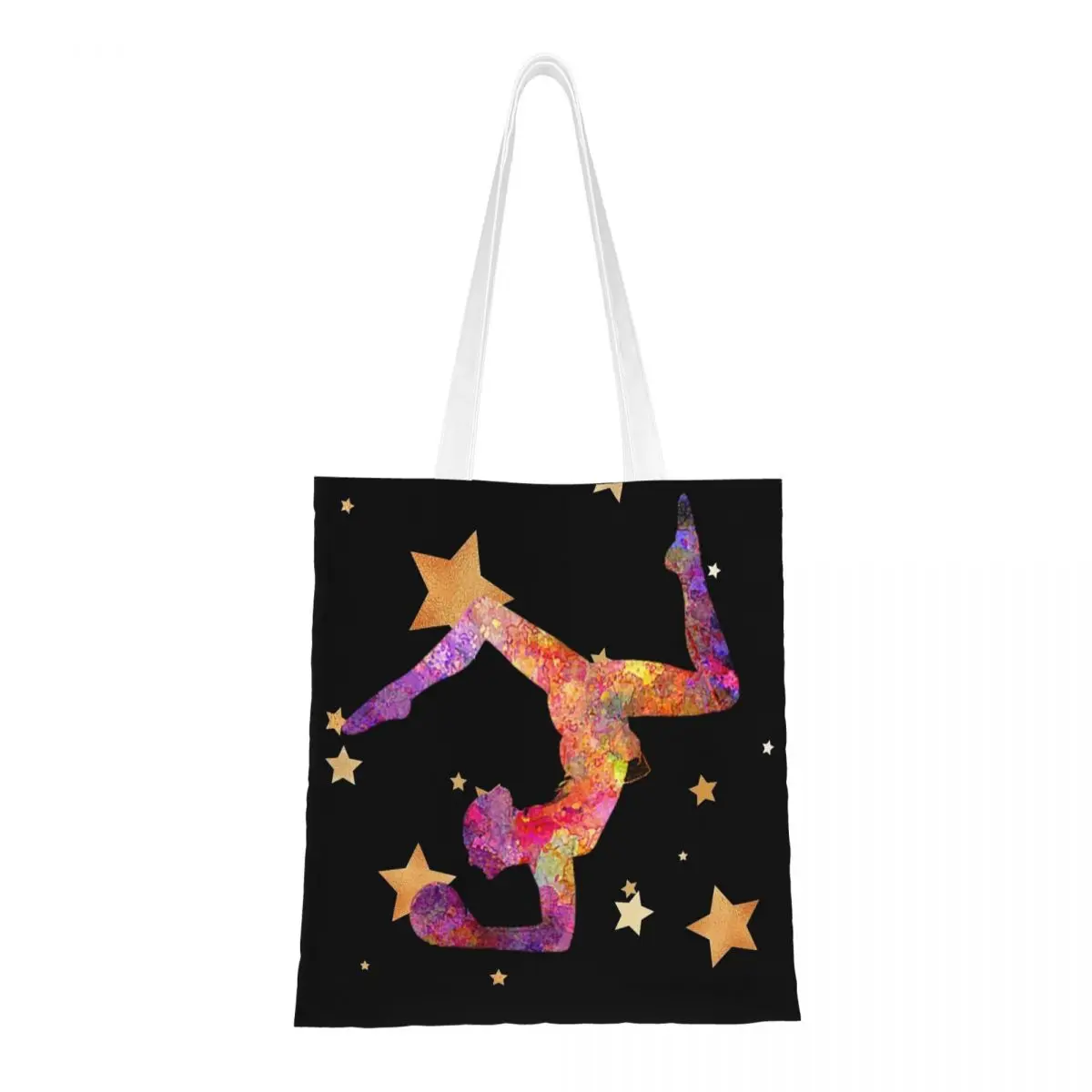 Гимнастика звезды Gymtime Холщовая Сумка-тоут многоразовые большой емкости