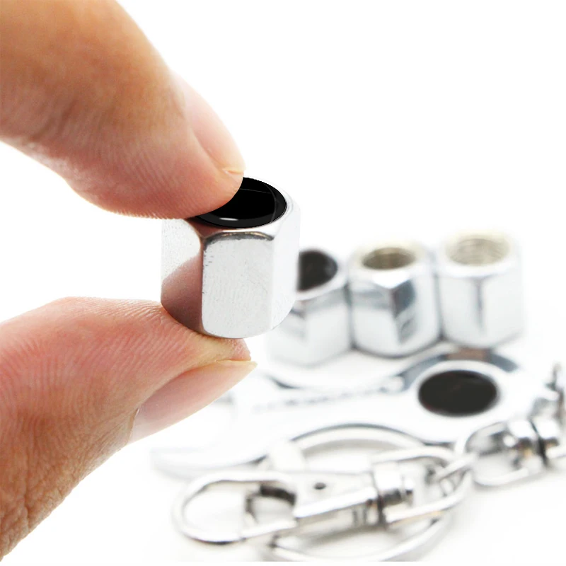 1 шт. колпачок клапана автомобильной шины с гаечным ключом брелок инструмент для