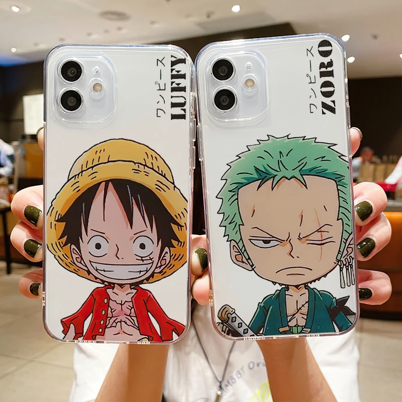 one piece phone case for iphone 11 12 pro max 13 pro 12 mini 6 7 8 6s plus x xr xs se 2020 funda hot tpu japan anime clear cover free global shipping
