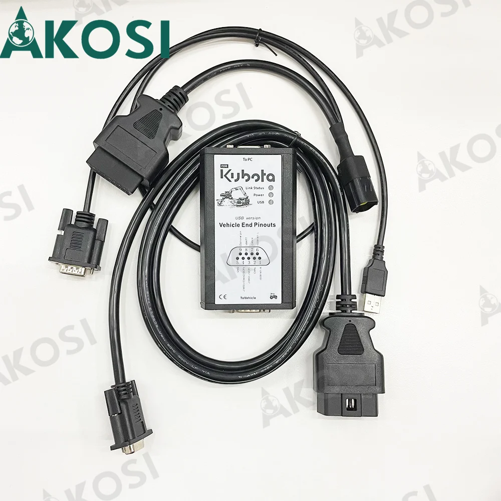 

4-контактный Диагностический кабель для Kubota Takeuchi Diagmaster, адаптер передачи данных, строительный инструмент для сельского хозяйства, грузовика, трактора, диагностический инструмент
