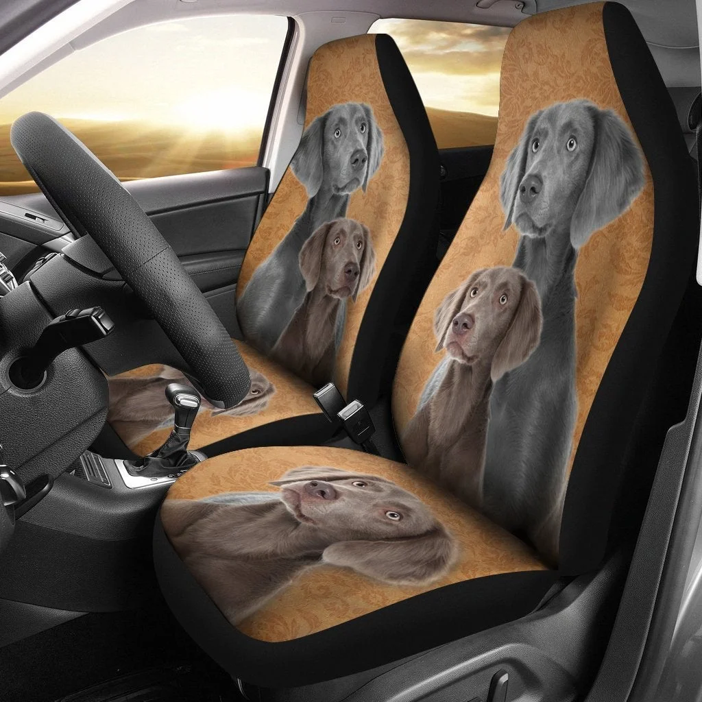 Cute Weimaraner Dog Print Car Seat Covers Car Accessories Seat Cover