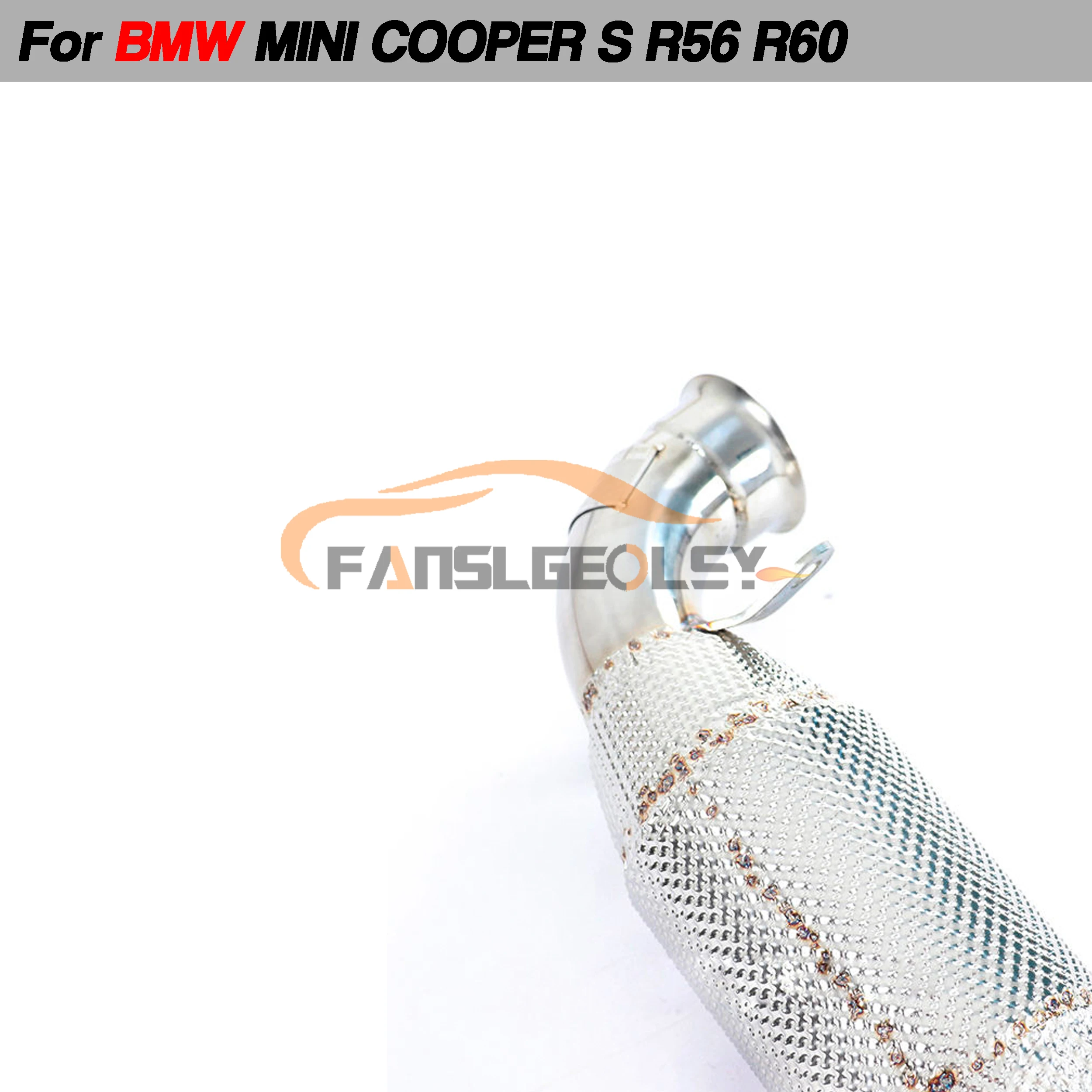 Для BMW MINI COOPER S R56 R60 стальная выхлопная труба с тепловой щиткой и каталитическим