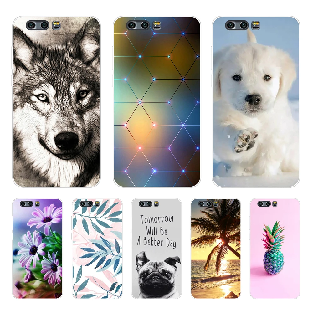 Чехол для Honor 9 Lite, силиконовая задняя крышка для Huawei Honor 9, Honor 9 Lite, copas, coque, бампер, Противоударные Защитные Чехлы, милый кот