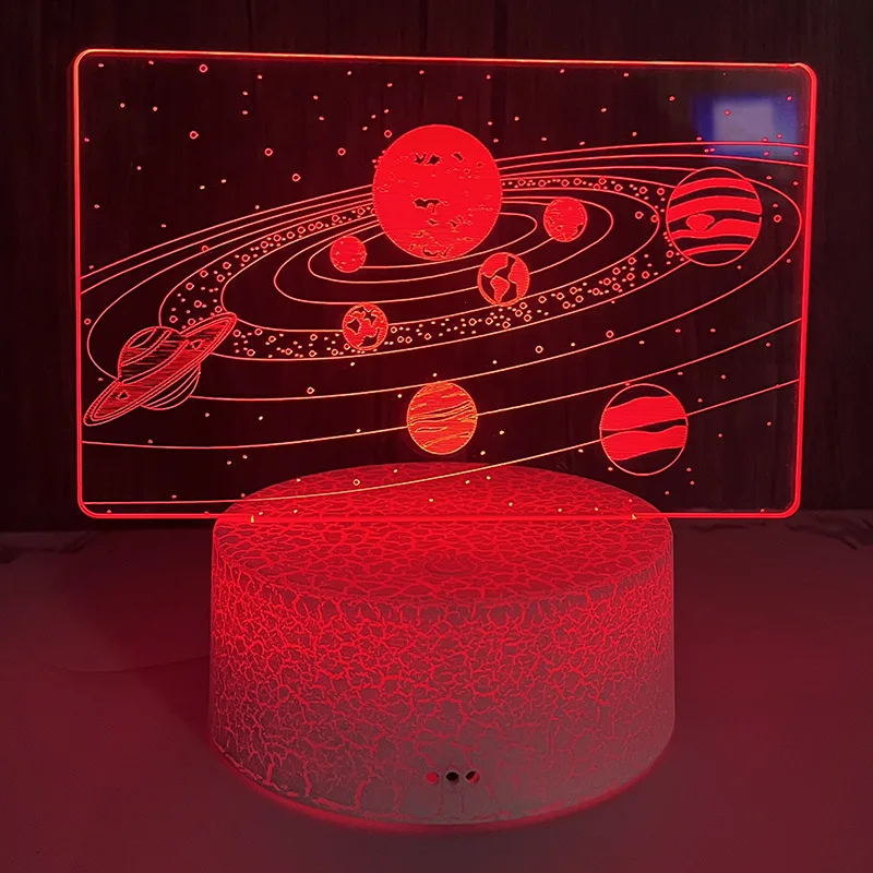 Креативная красочная акриловая светодиодная лампа только красивый ночной