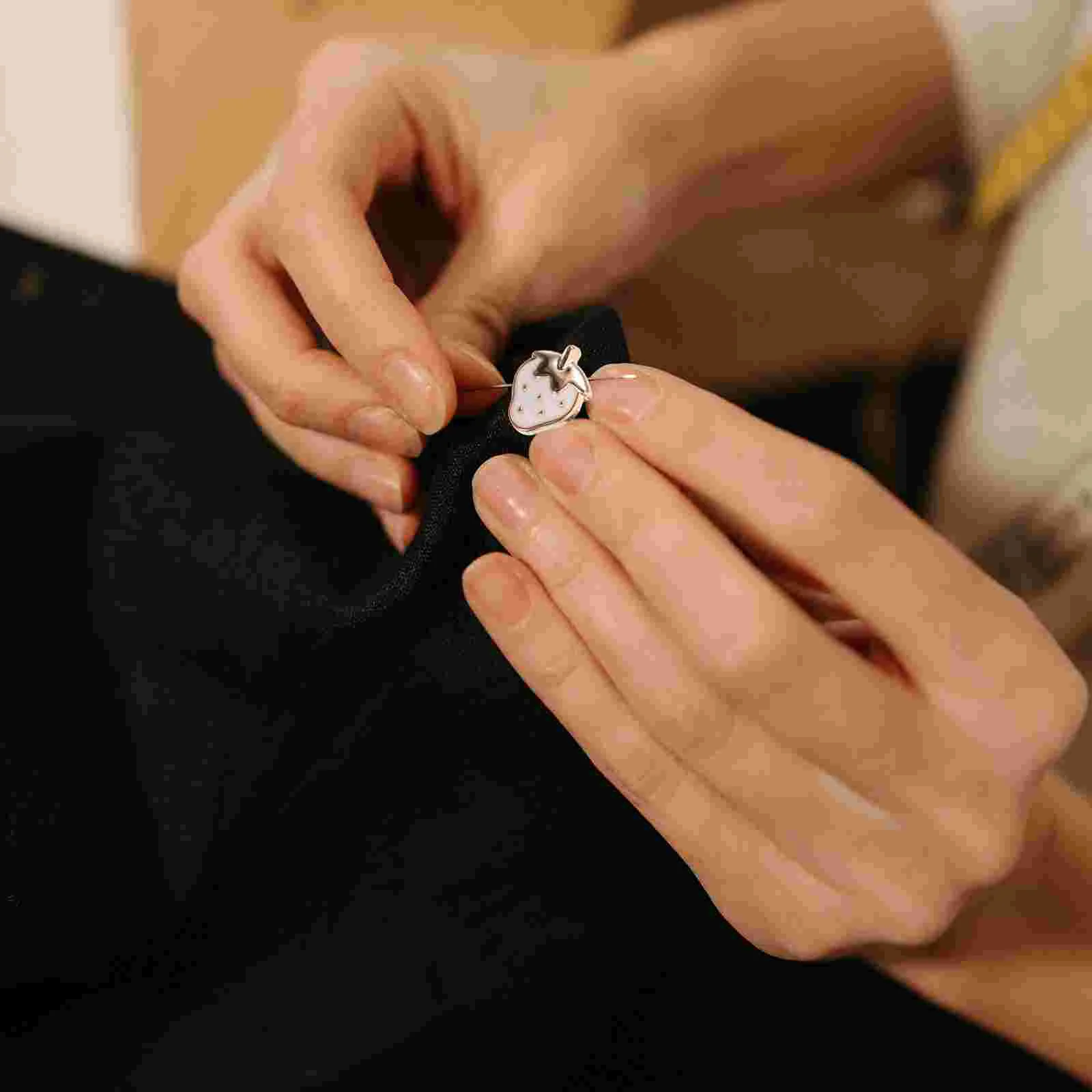 30 шт. пряжка с клубникой очаровательная одежда пуговицы для шитья золотые