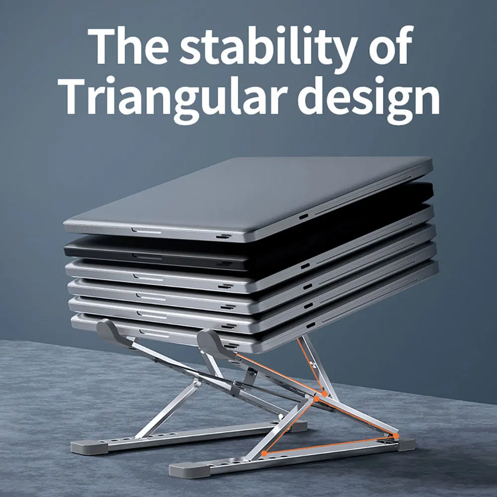 

Держатель для ноутбука из алюминиевого сплава, двухслойная подставка для настольного компьютера, охлаждающая стойка, кронштейн для планше...